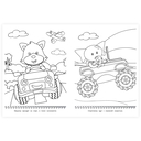 Бешеные гонки. Раскраска — фото, картинка — 1