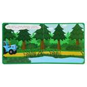 Синий трактор и животные — фото, картинка — 1