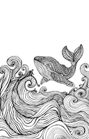 Бескрайний океан. Раскраска антистресс — фото, картинка — 3