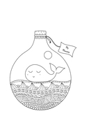 Бескрайний океан. Раскраска антистресс — фото, картинка — 5