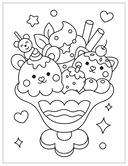 Аниме-раскраски с наклейками. Сладости — фото, картинка — 5