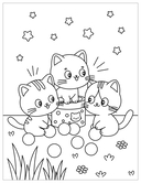 Милые раскраски. Котики — фото, картинка — 5