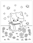 Милые раскраски. Котики — фото, картинка — 7