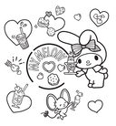 My Melody. Раскраска — фото, картинка — 4