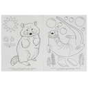 Забавные зверята. Раскраска — фото, картинка — 1