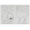 Забавные зверята. Раскраска — фото, картинка — 3