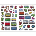 Поезда, Тракторы и Машины. Многоразовые наклейки для малышей — фото, картинка — 4