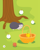 Фрукты и овощи. Рисуем пальчиками. Раскраска с заданиями — фото, картинка — 4