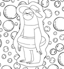 Ленивые и счастливые. Раскраска антистресс — фото, картинка — 10