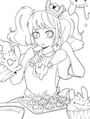 Art Book. Impressed by Anime-girls. Раскраска — фото, картинка — 4