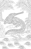 Раскраска для хладнокровных. Змеи и не только — фото, картинка — 9