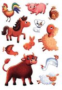 Первые картинки с наклейками. Домашние животные — фото, картинка — 3