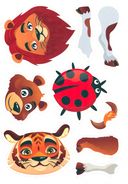 Весёлый конструктор из наклеек. Животные — фото, картинка — 3