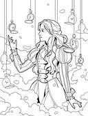 Мрачная красота. Раскраска по мотивам миров Тима Бертона — фото, картинка — 2