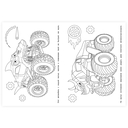 Крутые зверотраки. Раскраска — фото, картинка — 1