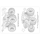 Крутые зверотраки. Раскраска — фото, картинка — 2