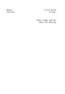 Жизнь, которую стоит прожить. Альбер Камю и поиски смысла — фото, картинка — 2