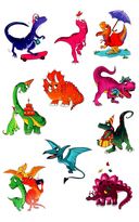 Макси-раскраска с наклейками. Динозавры — фото, картинка — 2