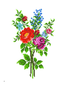 Вышивка крестиком в винтажном стиле. Цветочное великолепие — фото, картинка — 3