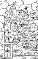 Винтажная раскраска для уютных вечеров — фото, картинка — 13