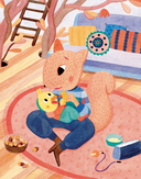 Белочка не умеет говорить 