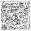 Путешествие по Азии. Раскраска — фото, картинка — 5