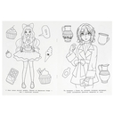 Манга-девочки. Раскраска — фото, картинка — 1