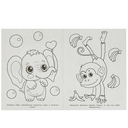 Милые детёныши. Раскраска — фото, картинка — 1