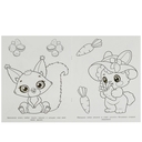 Милые детёныши. Раскраска — фото, картинка — 3